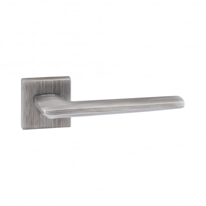 Forme Boston Lever On Square Rose Pair Of Door Handles In Urban Graphite