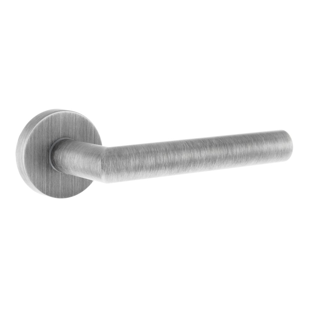 Forme Elle Lever On Round Rose Pair Of Door Handles In Urban Graphite