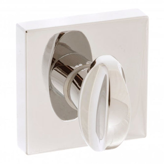 Forme WC Turn And Release On Square Rose In Polished Nickel