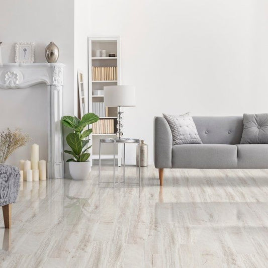 Kaindl Gloss Easy Touch 8mm Fresco Snow Gloss Laminate Flooring