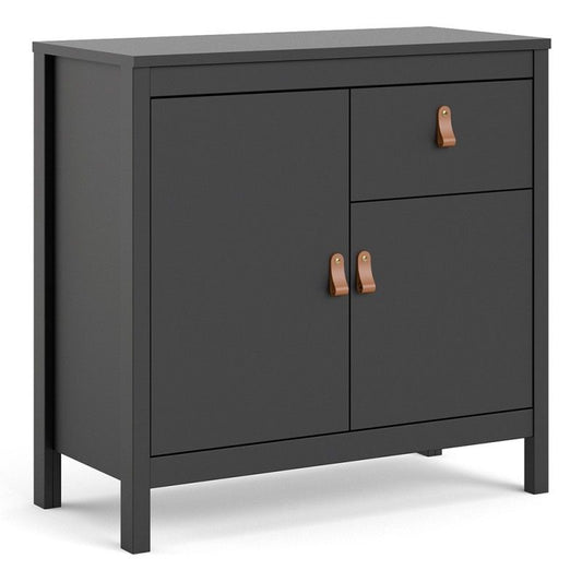 Barcelona Sideboard 2 Doors + 1 Drawer in Matt Black