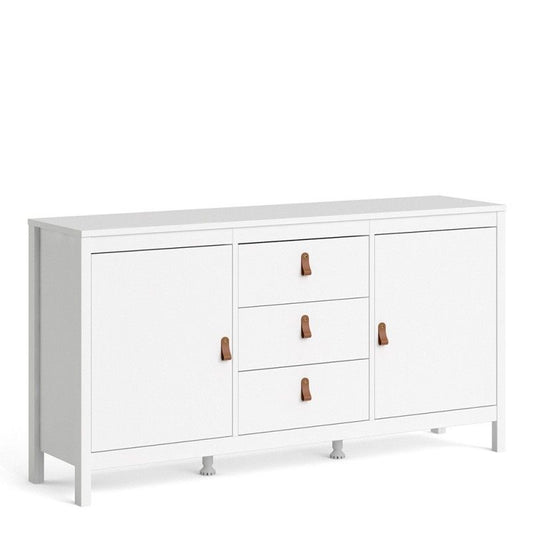 Barcelona Sideboard 2 doors + 3 Drawers In White