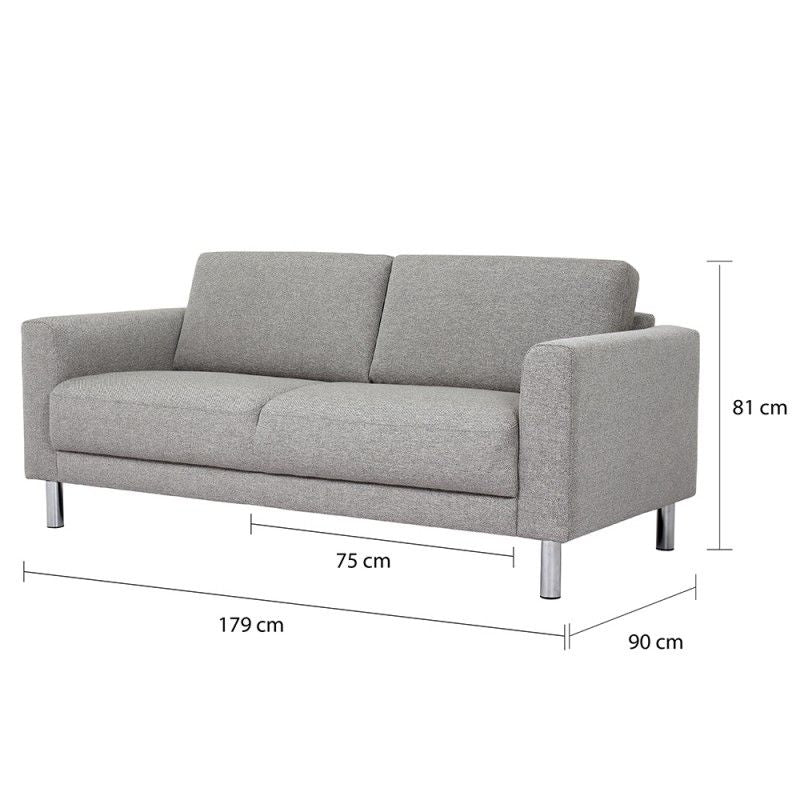 Cleveland 2 Seater Sofa in Nova Light Grey