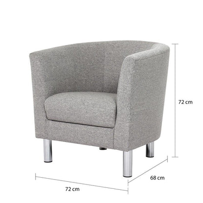 Cleveland Armchair in Nova Light Grey