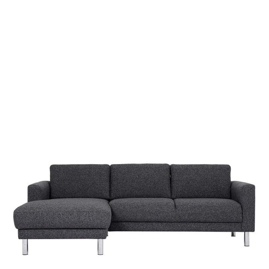 Cleveland Chaiselongue Sofa Left Hand in Nova Anthracite