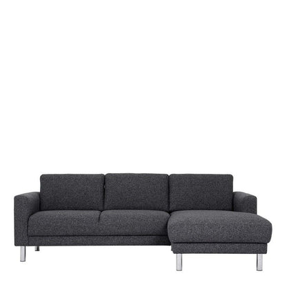 Cleveland Chaiselongue Sofa Right Hand in Nova Anthracite