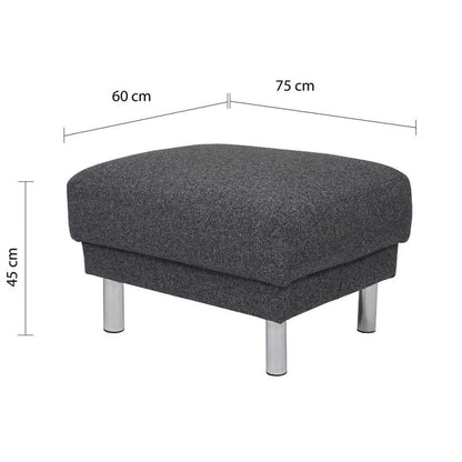 FTG Cleveland Footstool in Nova Antracit