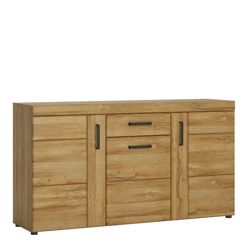 FTG Cortina 3 door 1 drawer sideboard in Grandson Oak