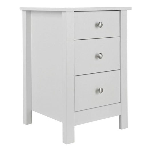 FTG Florence 3 drawer bedside in White