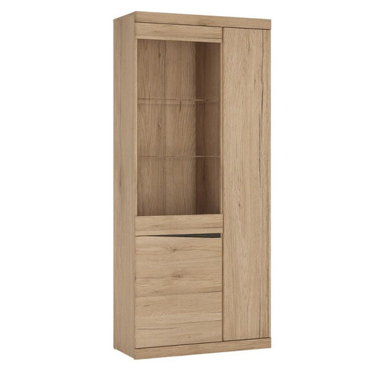 FTG Kensington Tall 3 door display cabinet in Oak