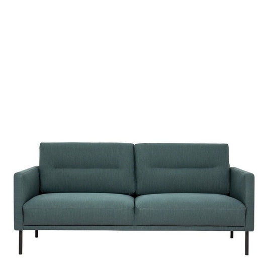 FTG Larvik 2.5 Seater Sofa - Dark Green, Black Legs