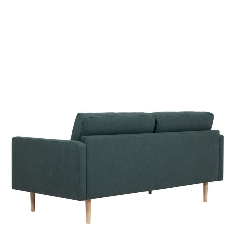 FTG Larvik 2.5 Seater Sofa - Dark Green, Oak Legs