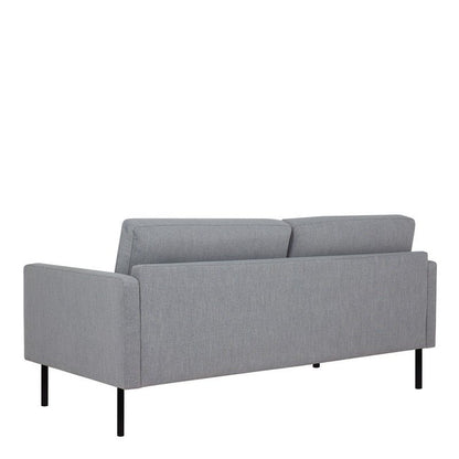 FTG Larvik 2.5 Seater Sofa - Grey, Black Legs