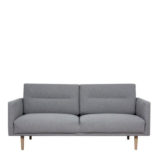 FTG Larvik 2.5 Seater Sofa - Grey, Oak Legs