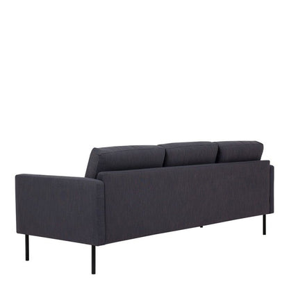 FTG Larvik 3 Seater Sofa - Antracit, Black Legs