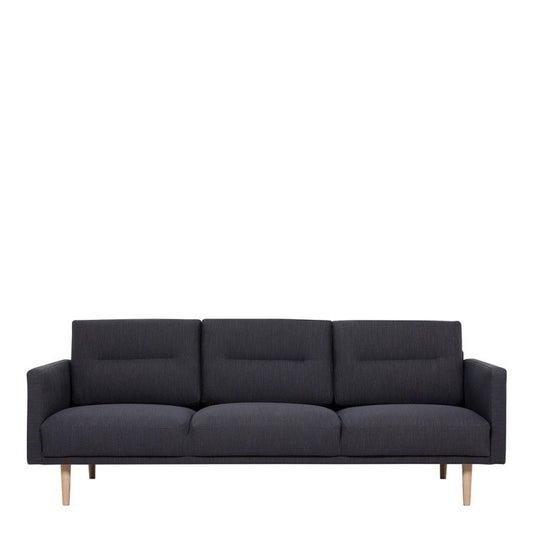 FTG Larvik 3 Seater Sofa - Antracit, Oak Legs