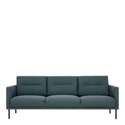 FTG Larvik 3 Seater Sofa - Dark Green, Black Legs