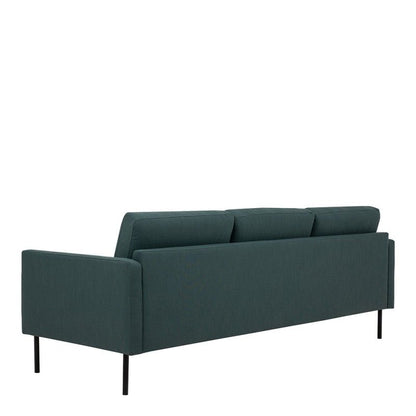 FTG Larvik 3 Seater Sofa - Dark Green, Black Legs