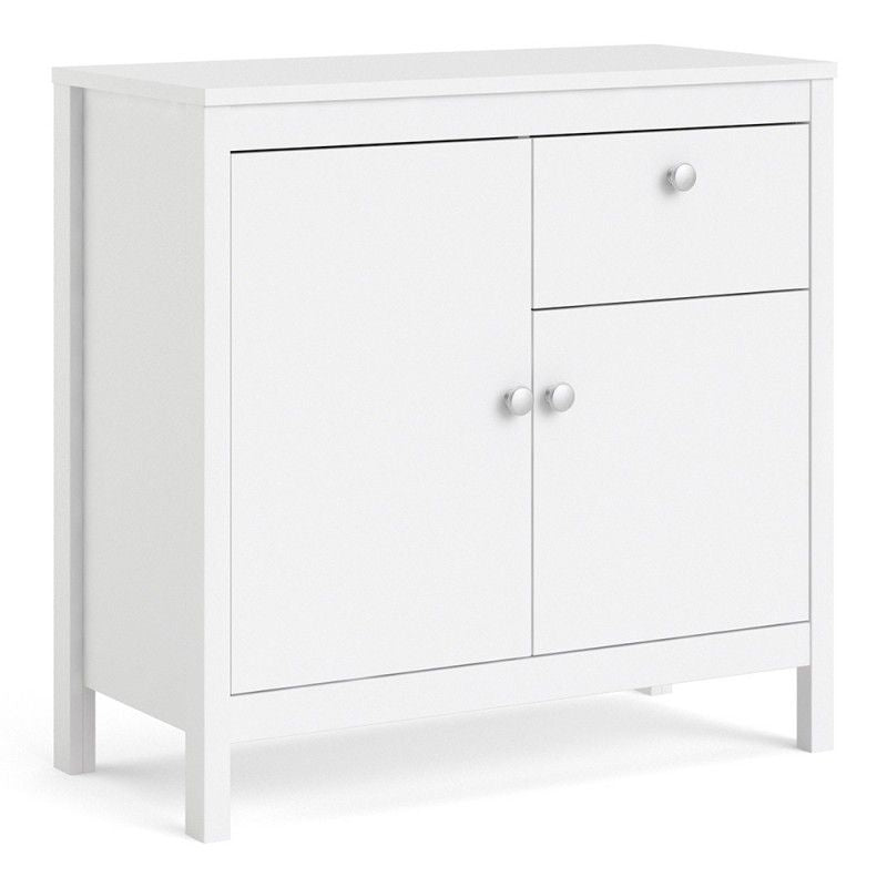 Madrid Sideboard 2 Doors + 1 Drawer in White