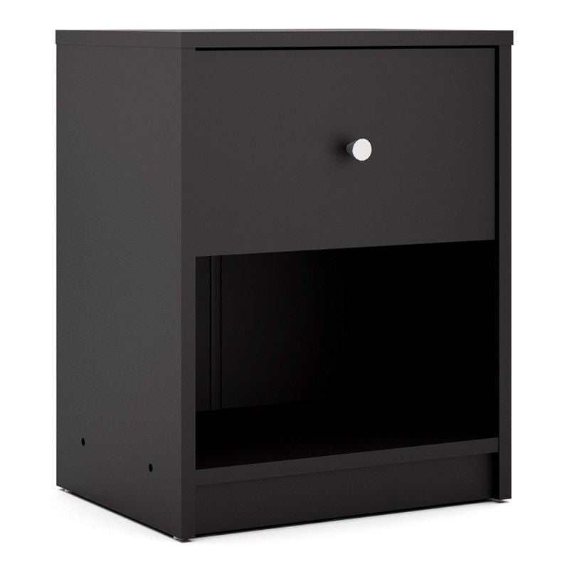 FTG May Bedside 1 Drawer in Black