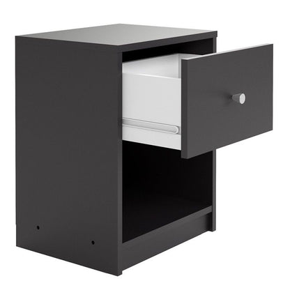 FTG May Bedside 1 Drawer in Black