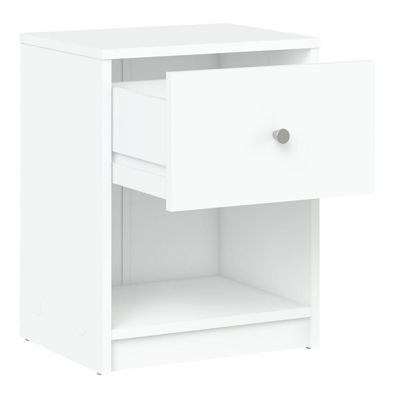 FTG May Bedside 1 Drawer in White