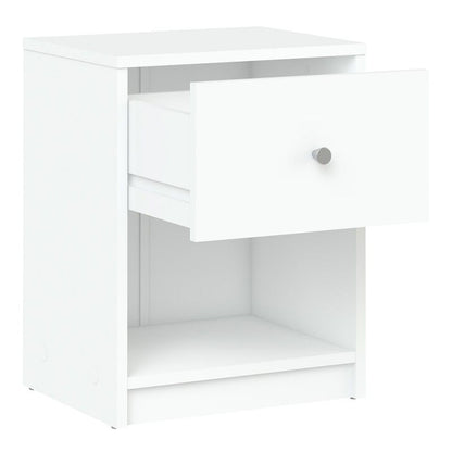 FTG May Bedside 1 Drawer in White