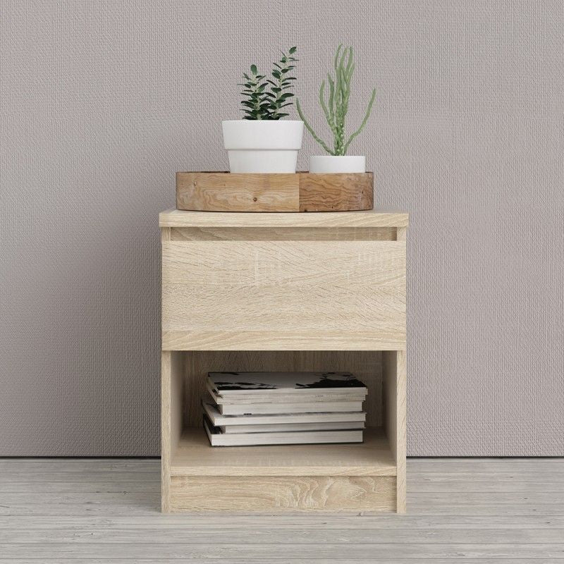 FTG Naia Bedside - 1 Drawer 1 Shelf in Oak structure