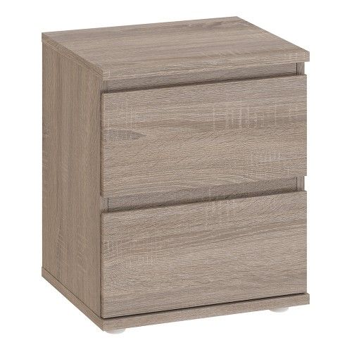 FTG Nova Bedside 2 Drawer in Truffle Oak