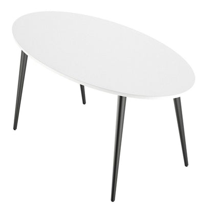 FTG Oslo Dining Table - Large (160cm) in White and Black Matt