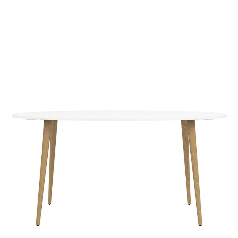 FTG Oslo Dining Table - Large (160cm) in White and Oak