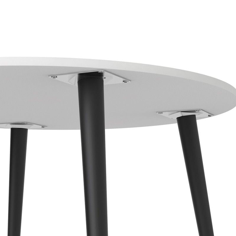 FTG Oslo Dining Table - Small (100cm) in White and Black Matt