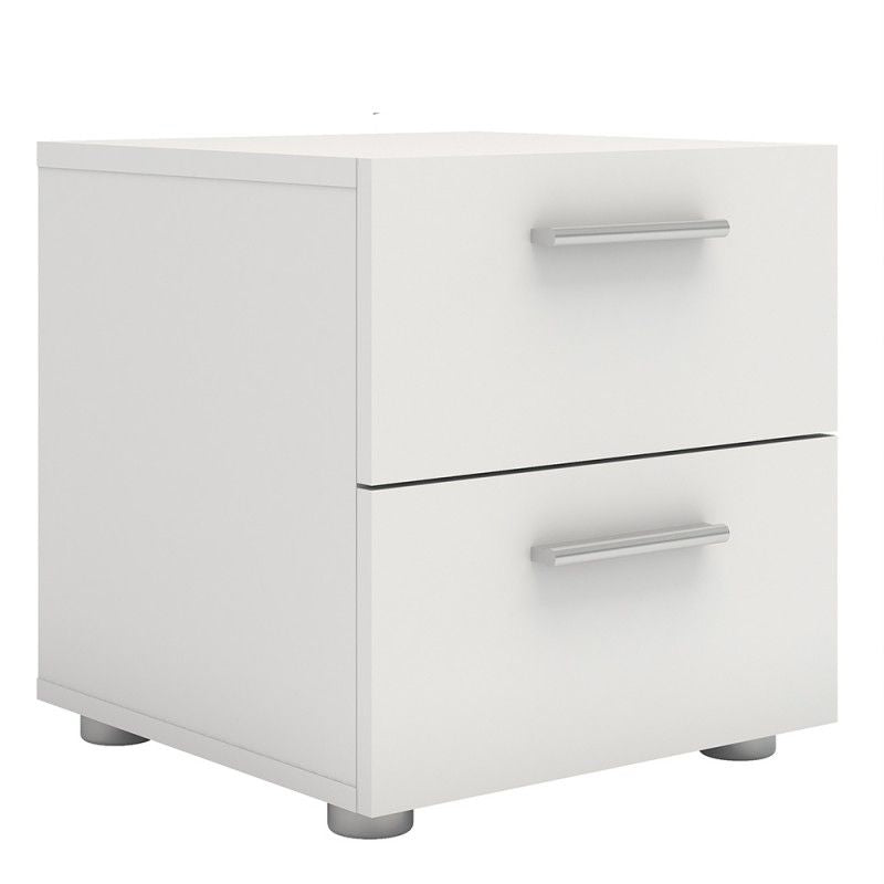 FTG Pepe Bedside 2 Drawers in White