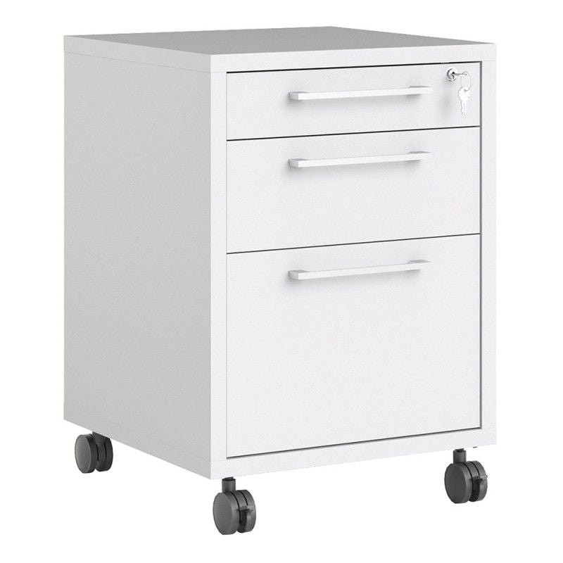 FTG Prima Mobile file cabinet in White