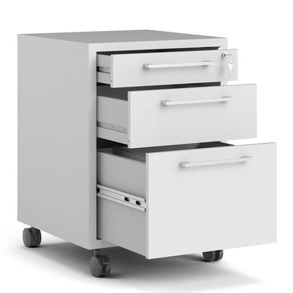 FTG Prima Mobile file cabinet in White