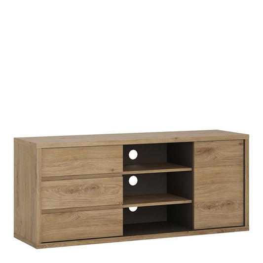 FTG Shetland 1 Door 3 drawer TV cabinet