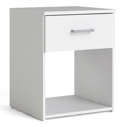 FTG Space Bedside 1 Drawer in White