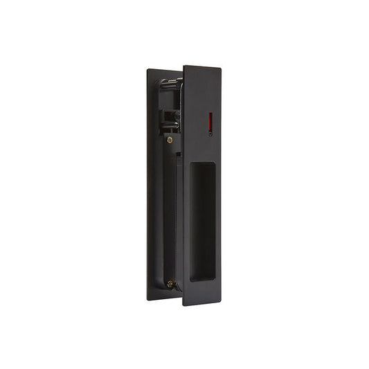 Gemini Matt Black Ironmongery Pocket Door Privacy Lock