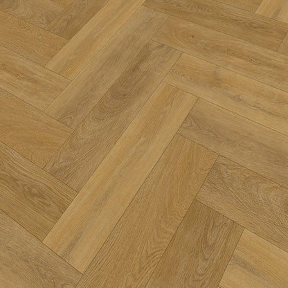 Herringbone SPC 5.5mm Natural Oak Waterproof Rigid Vinyl Flooring