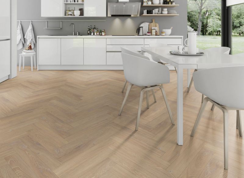 Lignum Fusion Premium 12mm Desert Oak Herringbone Laminate Flooring