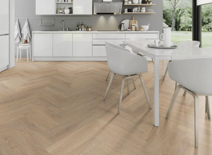 Lignum Fusion Premium 12mm Desert Oak Herringbone Laminate Flooring