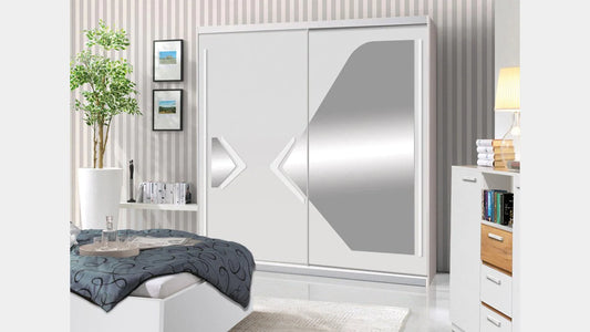 Domino 150cm 2 Sliding Door Wardrobe - 4 Colours