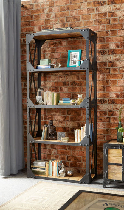 Indian Hub Ascot Industrial Large Bookcase