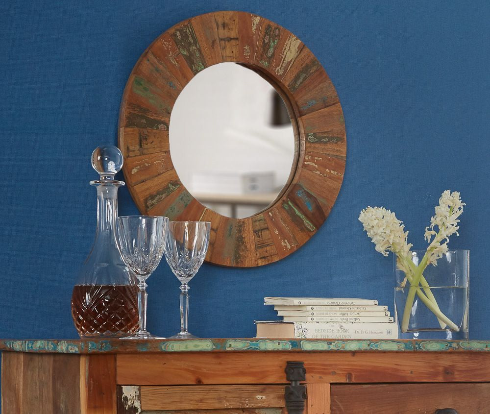 Indian Hub Coastal Large Mirror Frame