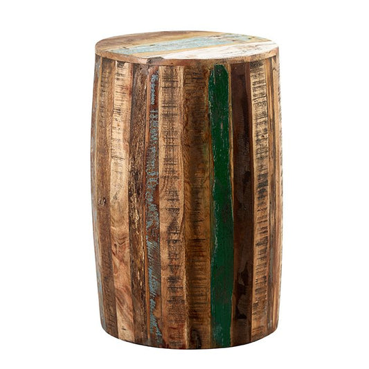 Indian Hub Coastal Recalimed Drum Stool