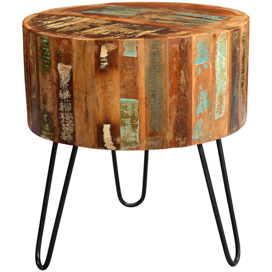 Indian Hub Coastal Reclaimed Drum Side Table