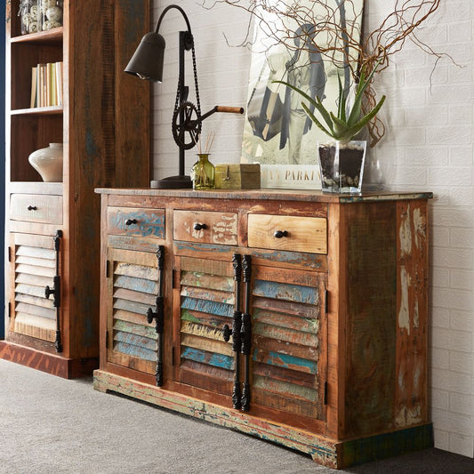 Indian Hub Coastal Reclaimed Large Sideboard