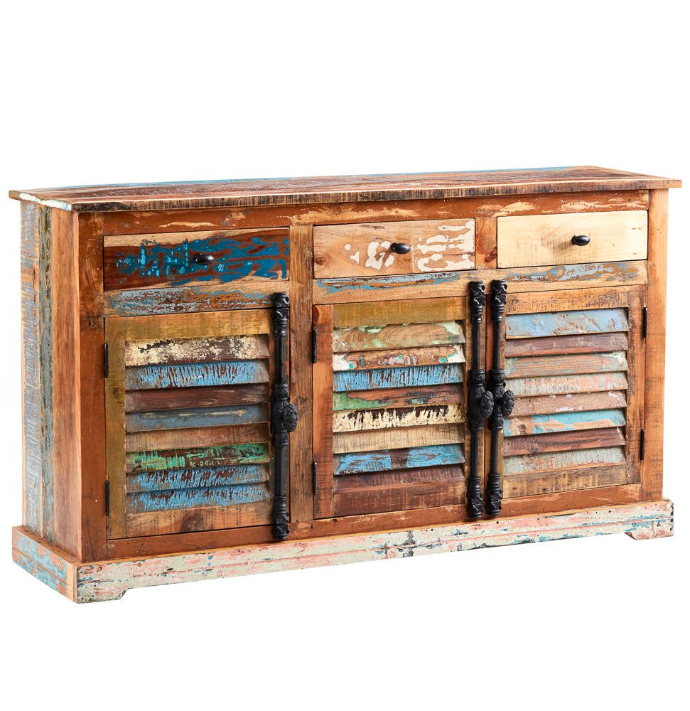 Indian Hub Coastal Reclaimed Large Sideboard