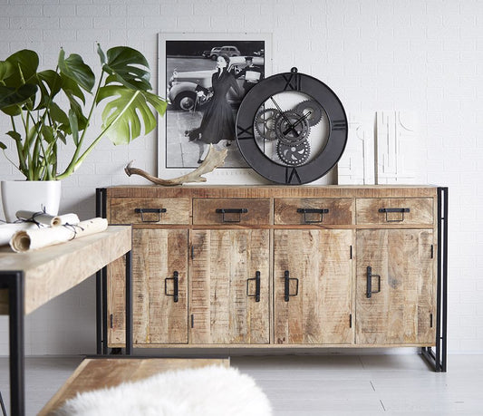 Indian Hub Cosmo Industrial Extra Large Sideboard