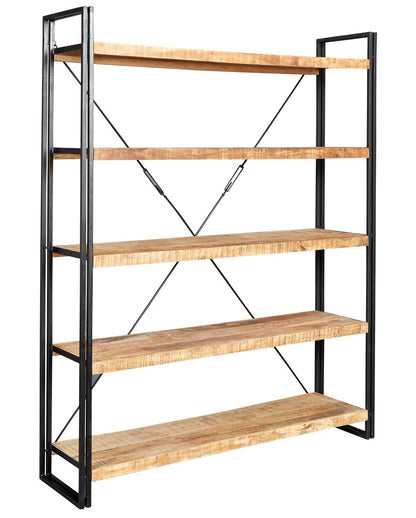 Indian Hub Cosmo Industrial Large Open Bookcase